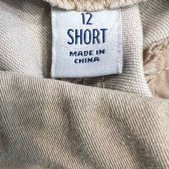 Women’s Size 12 Pull On Tan Khaki Straight Leg Pants - Picture 4 of 7